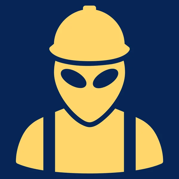 Alien Builder Flat Icon