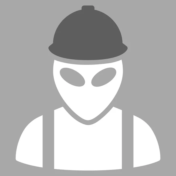 Alien Builder Flat Icon