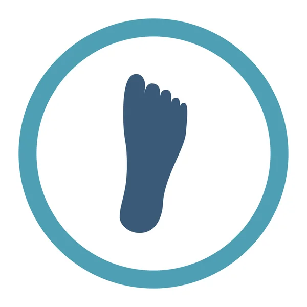 Foot Rounded Raster Icon