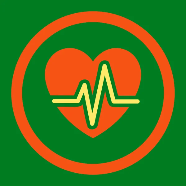 Heart Diagram Rounded Vector Icon