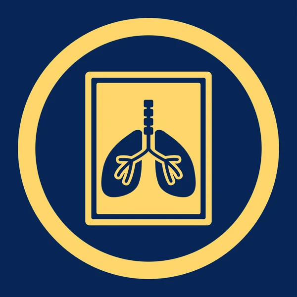 Lungs X-Ray Photo Rounded Vector Icon