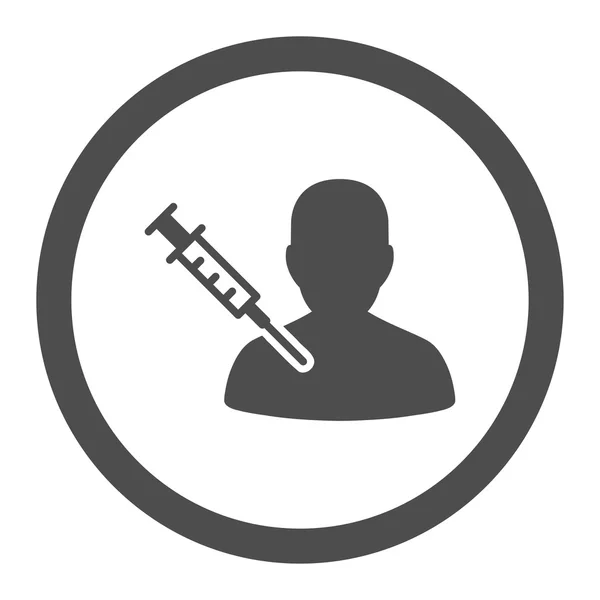 Client Vaccination Circled Vector Icon