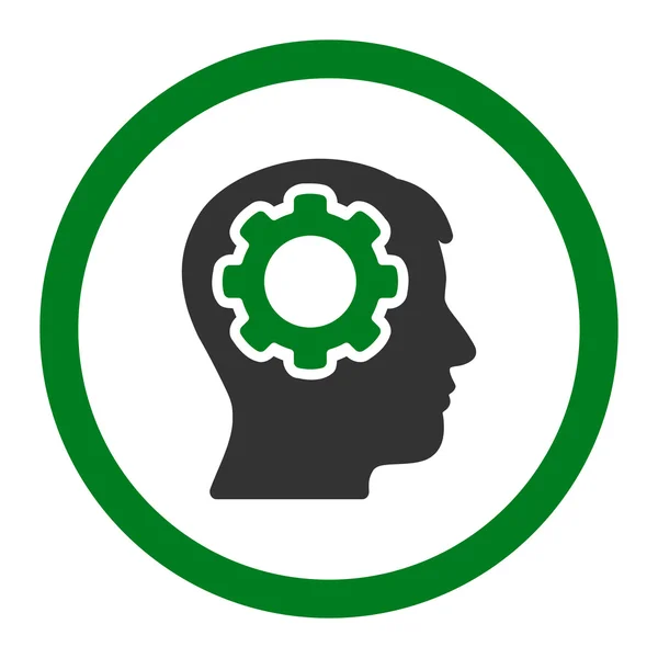 Human Mind Rounded Raster Icon