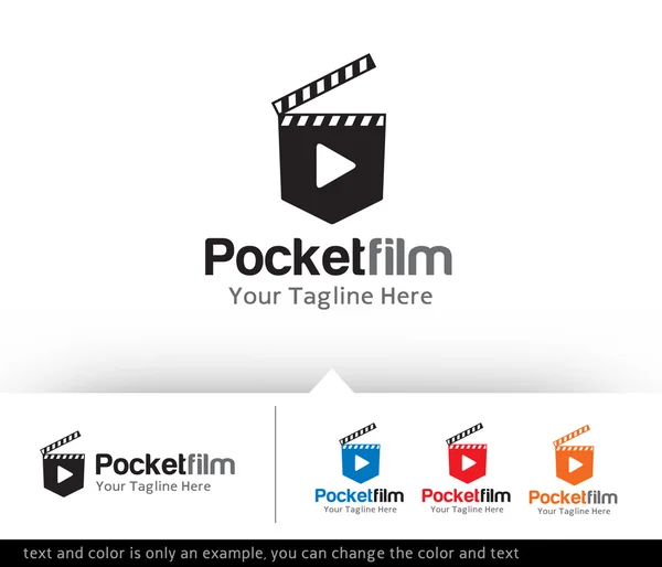 Pocket Film Logo Template Design Vector