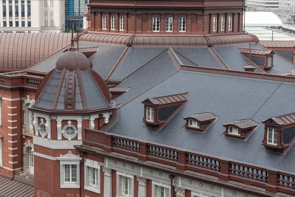 Tokyo train station building in sunny day
