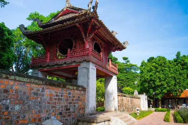 A view of the temple of Literature on July 12, 2014 in Hanoi, Vietnam. The temple of Literature, built in 1070, is the first Vietnamese university.