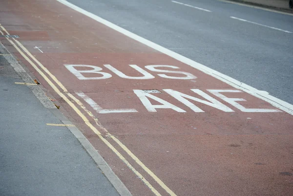 28th Augest 2015 - Exeter - Bus lane, with double yellow lines.