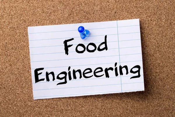 Food Engineering - teared note paper pinned on bulletin board