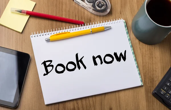 Book now - Note Pad With Text