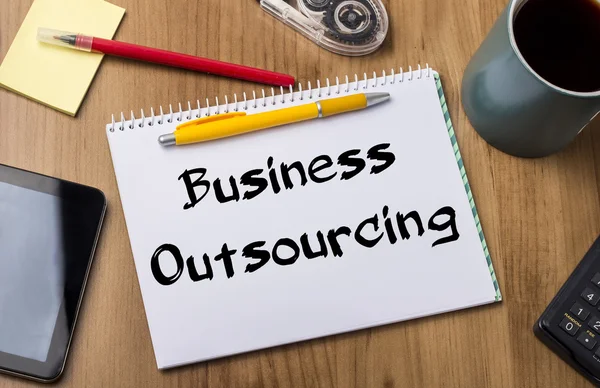 Business Outsourcing - Note Pad With Text
