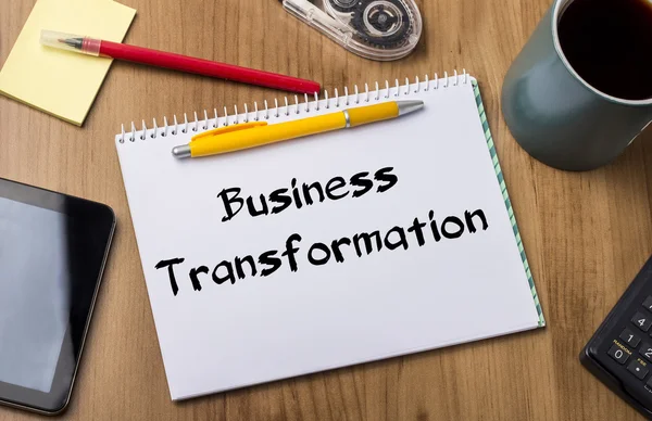 Business Transformation - Note Pad With Text