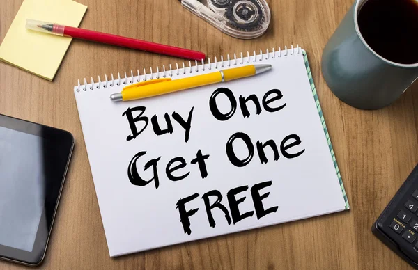 Buy One Get One FREE - Note Pad With Text