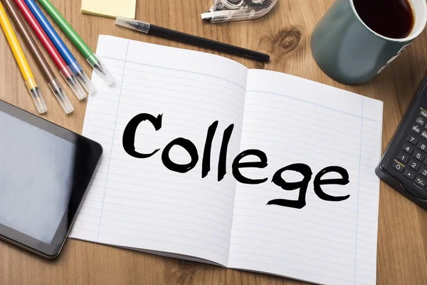 College - Note Pad With Text