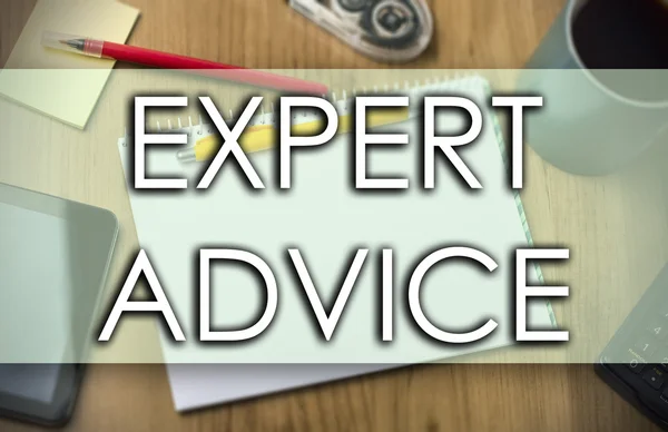 EXPERT ADVICE -  business concept with text