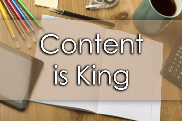 Content is King - business concept with text