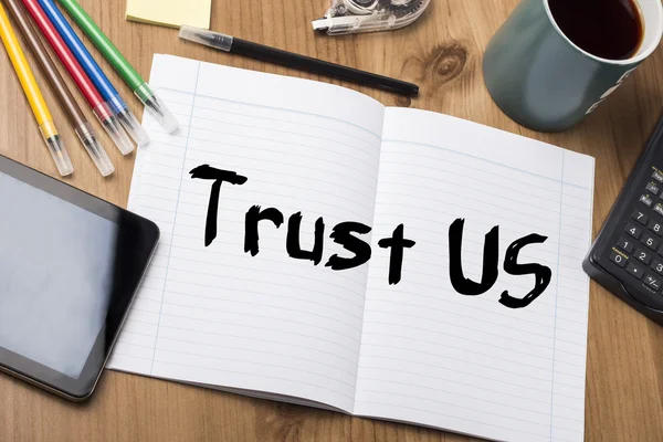 Trust US - Note Pad With Text