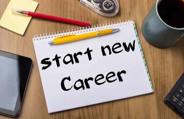 Start new career - Note Pad With Text