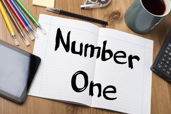 Number One - Note Pad With Text