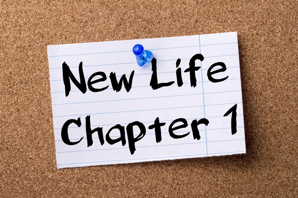 New Life Chapter 1 - teared note paper pinned on bulletin board