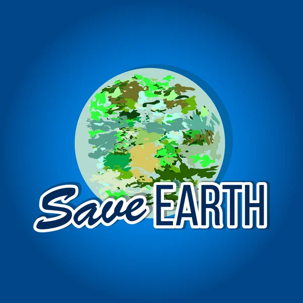It is vector illustration . Suitable for Earth Day and Earth hour holidays