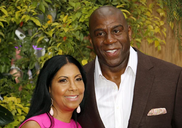 Earlitha Kelly and Magic Johnson