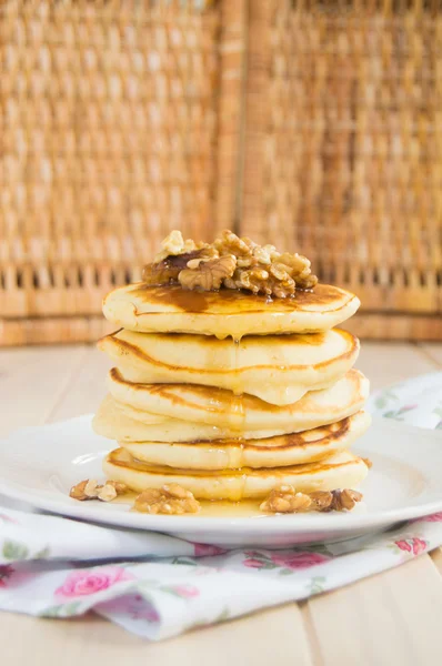Fluffy pancakes stack