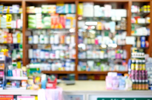 Blured pharmacy shop