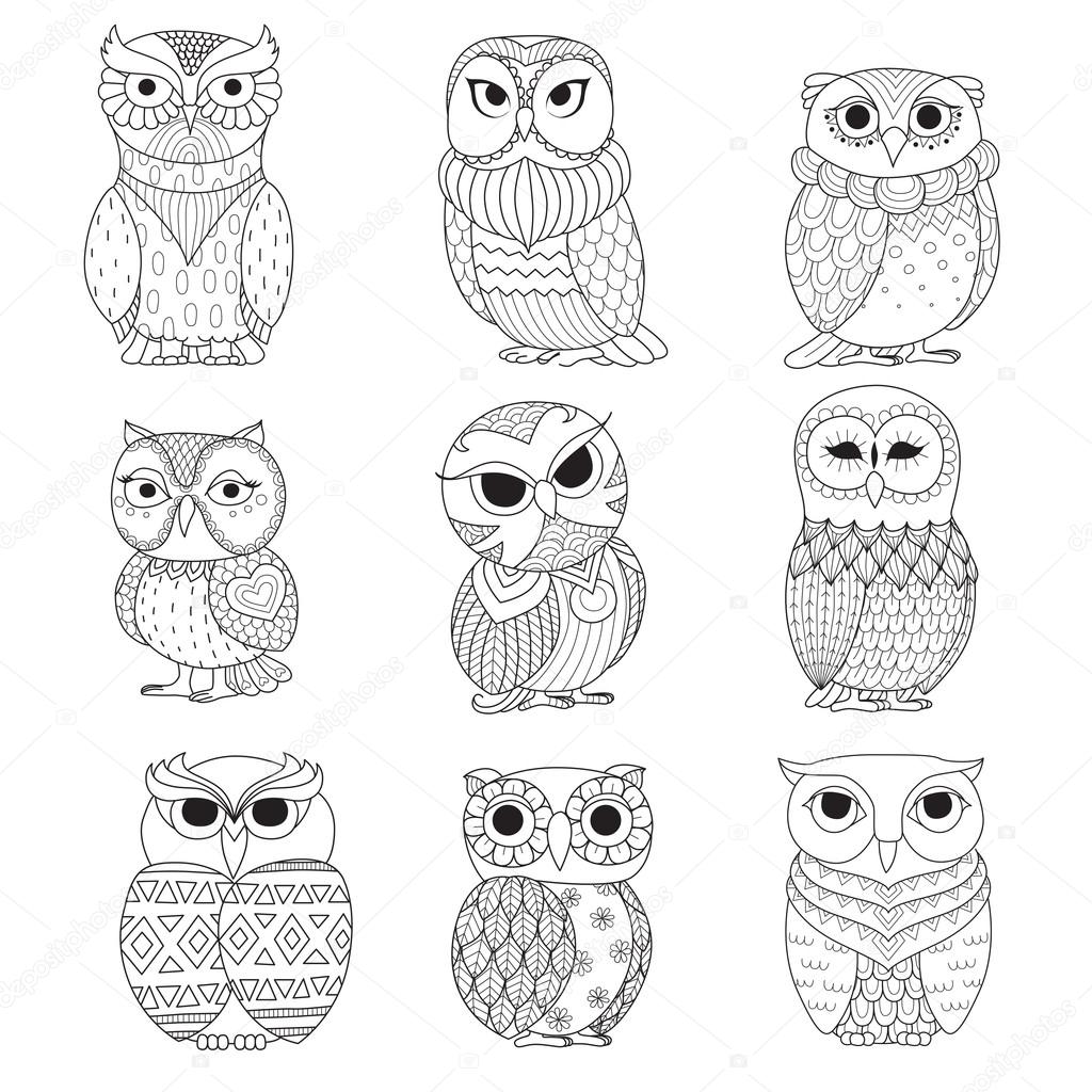 Owl Easy Coloring Pages Owl Easy Coloring Pages