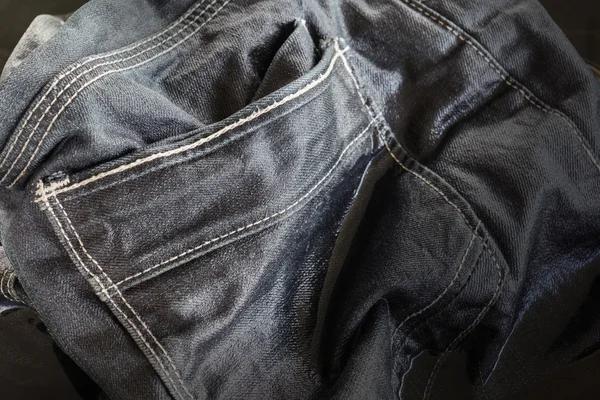 Denim jeans soak in water, simply wash or clean jeans