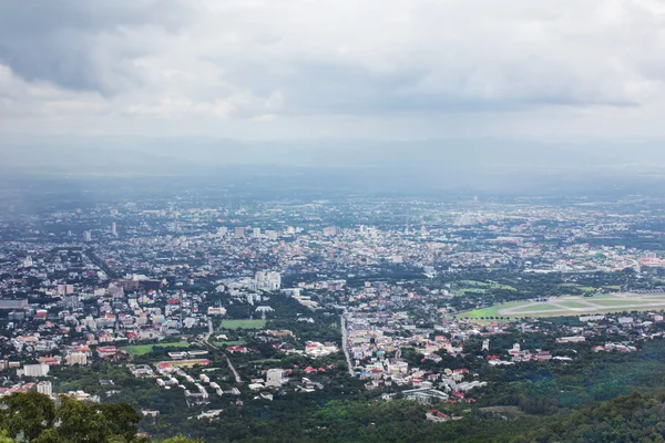 Chiangmai city top view after rain