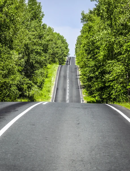 The road receding into the distance