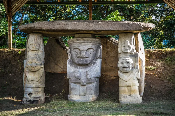 Idols of san augustin national park, colombia, latin america