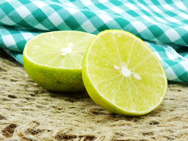 Fresh Lime fruit set selective focus