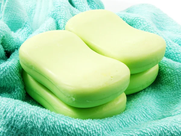 Bar of natural soap for cleaning and healthy