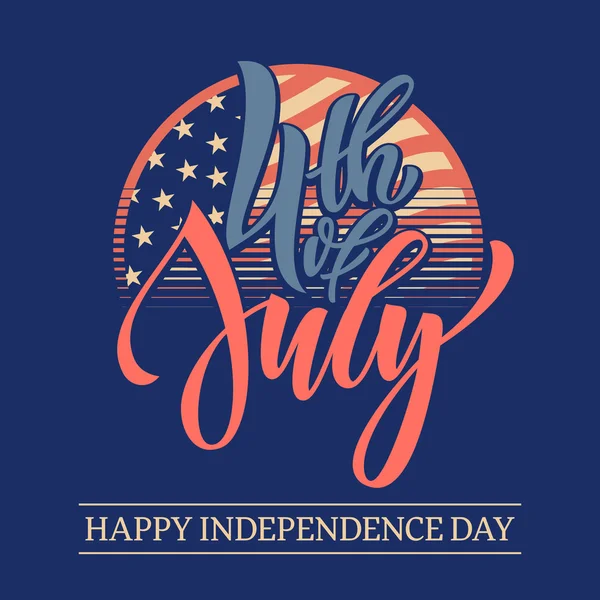 4 July USA Independence Day fireworks greeting card