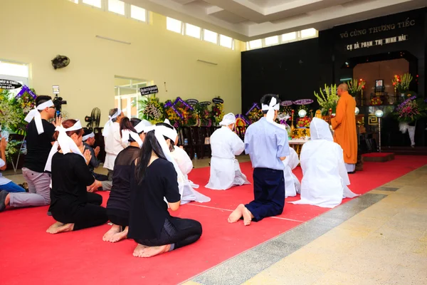 Hochiminh City Vietnam June 12 2015 in the tradition of the Funeral The Ceremony to take Asian Buddhism to the final resting place deceased