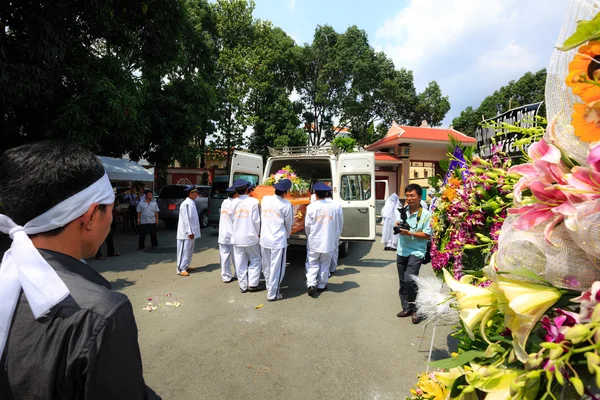 Hochiminh City Vietnam June 12 2015 in the tradition of the Funeral The Ceremony to take Asian Buddhism to the final resting place deceased