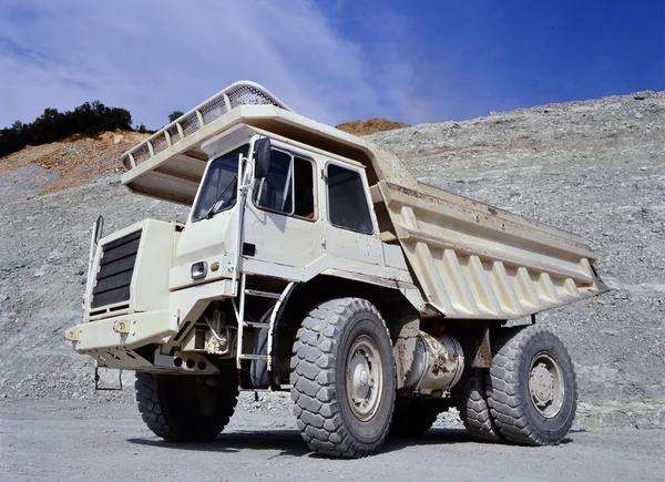 White Mining Truck