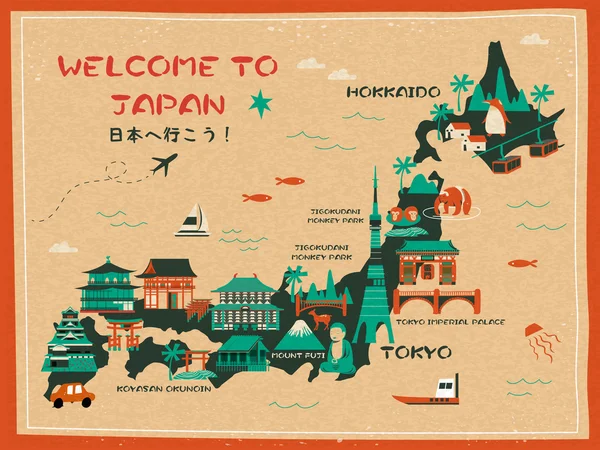 Japan travel map