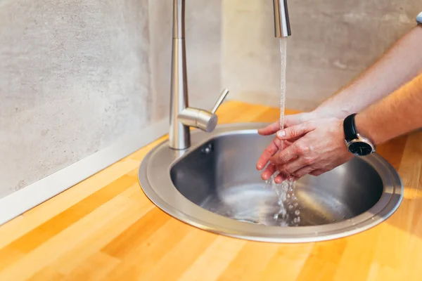 Washing hands keeps bacteria away