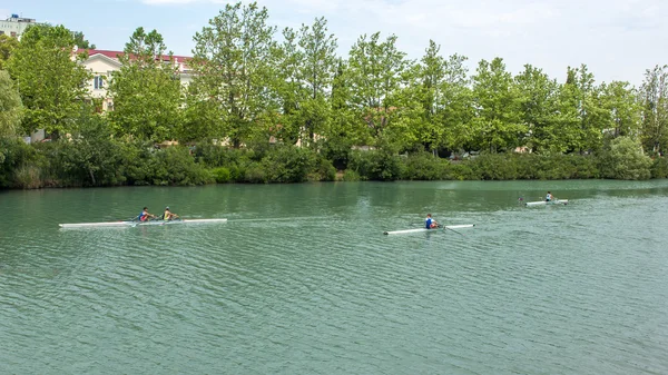 Training in sport rowing, Poti, Georgia