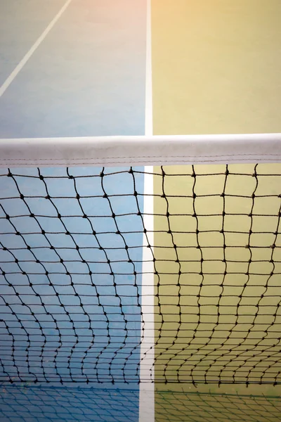Tennis net on court