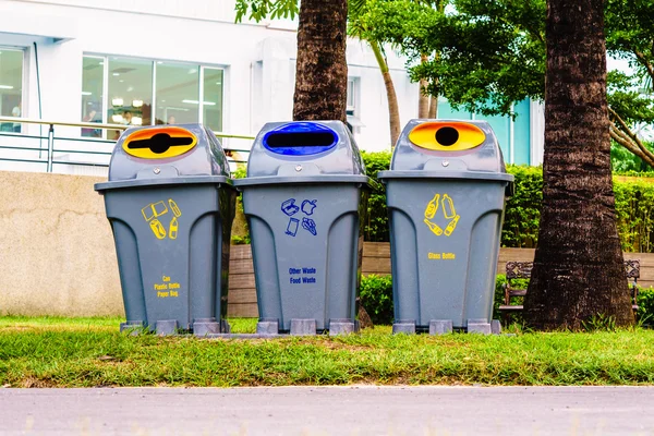 Recycle Bins For Collection Of Recycle Materials in the Public P