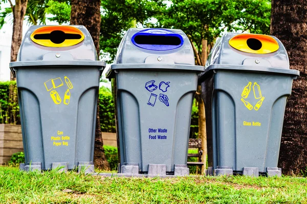 Recycle Bins For Collection Of Recycle Materials in the Public P