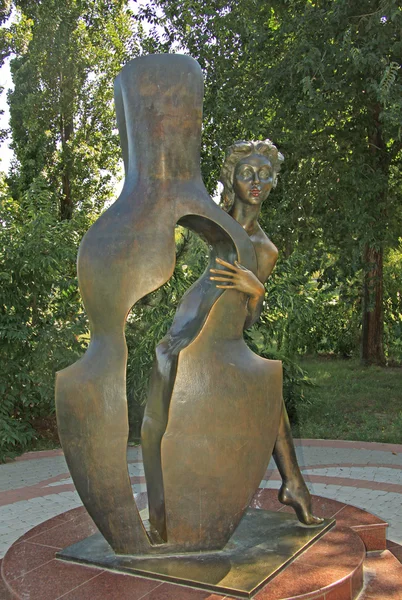 TAGANROG, RUSSIA - AUGUST 27, 2011: Sculpture \