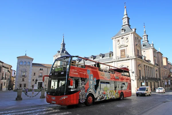 MADRID, SPAIN - AUGUST 23, 2012: Bus touristic or sightseeing bus. Madrid City Tour is the official touristic bus