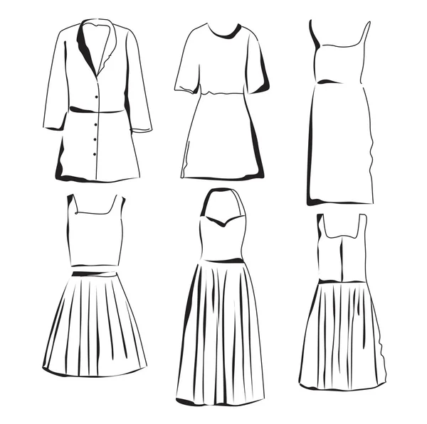 Clothes cketches set