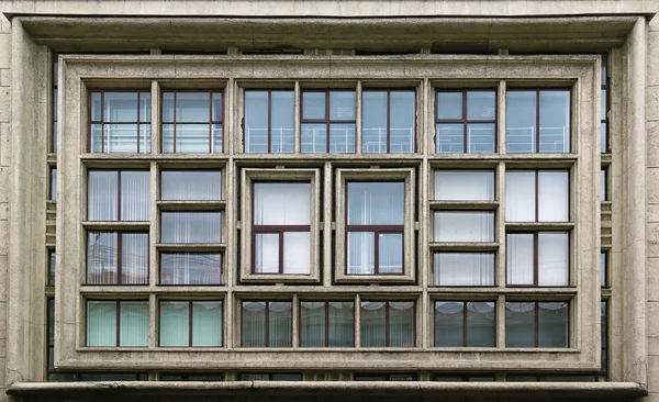 Composition of windows on facade