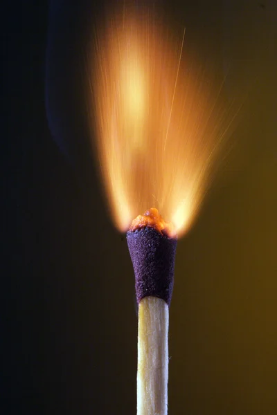 Fire on match stick