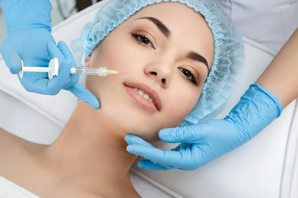 Syringe for face contouring or augmentation